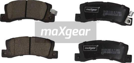 Maxgear 19-1159 - Kit pastiglie freno, Freno a disco autozon.pro