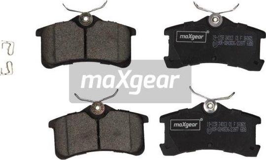 Maxgear 19-1158 - Kit pastiglie freno, Freno a disco autozon.pro