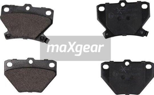 Maxgear 19-1160 - Kit pastiglie freno, Freno a disco autozon.pro