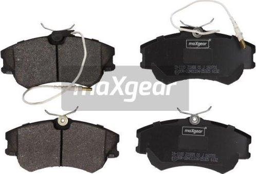 Maxgear 19-1100 - Kit pastiglie freno, Freno a disco autozon.pro