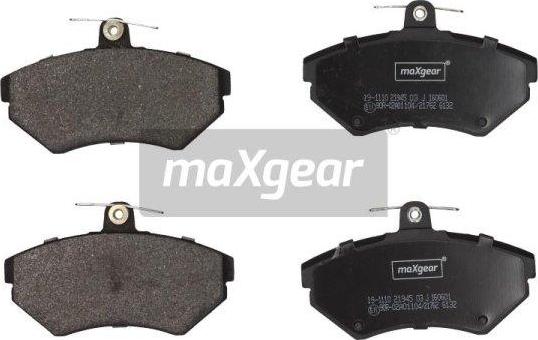 Maxgear 19-1110 - Kit pastiglie freno, Freno a disco autozon.pro