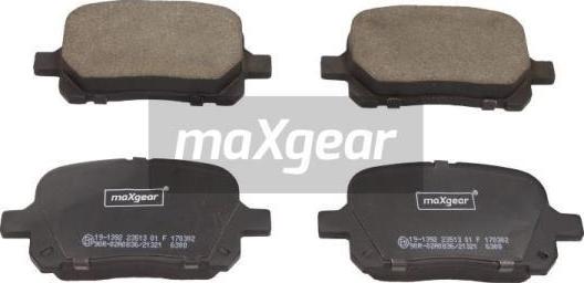 Maxgear 19-1392 - Kit pastiglie freno, Freno a disco autozon.pro