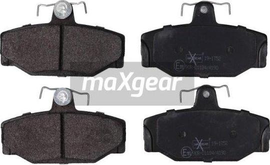 Maxgear 19-1752 - Kit pastiglie freno, Freno a disco autozon.pro