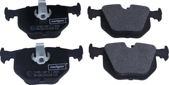 Maxgear 19-3659 - Kit pastiglie freno, Freno a disco autozon.pro