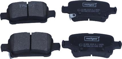 Maxgear 19-3656 - Kit pastiglie freno, Freno a disco autozon.pro