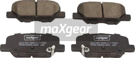 Maxgear 19-3043 - Kit pastiglie freno, Freno a disco autozon.pro