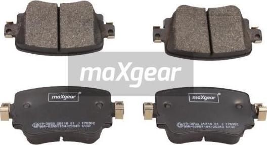 Maxgear 19-3058 - Kit pastiglie freno, Freno a disco autozon.pro