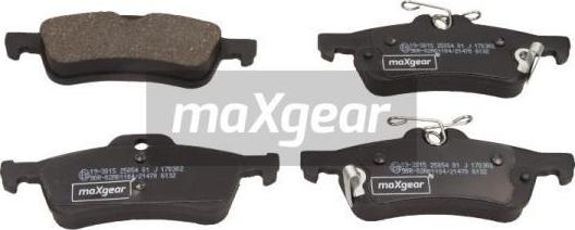 Maxgear 19-3015 - Kit pastiglie freno, Freno a disco autozon.pro