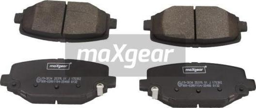 Maxgear 19-3034 - Kit pastiglie freno, Freno a disco autozon.pro