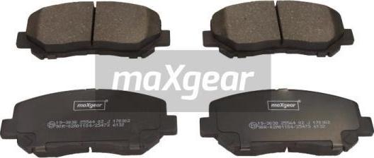 Maxgear 19-3038 - Kit pastiglie freno, Freno a disco autozon.pro