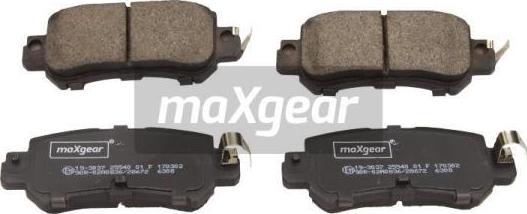 Maxgear 19-3037 - Kit pastiglie freno, Freno a disco autozon.pro