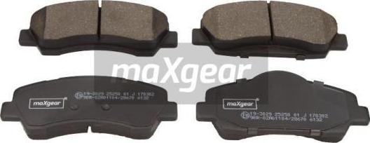 Maxgear 19-3029 - Kit pastiglie freno, Freno a disco autozon.pro