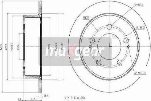 Maxgear 19-3199 - Discofreno autozon.pro