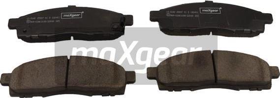 Maxgear 19-3160 - Kit pastiglie freno, Freno a disco autozon.pro