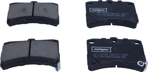 Maxgear 19-3135 - Kit pastiglie freno, Freno a disco autozon.pro