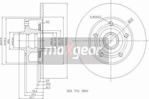 Maxgear 19-3362 - Discofreno autozon.pro