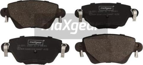 Maxgear 19-3371 - Kit pastiglie freno, Freno a disco autozon.pro