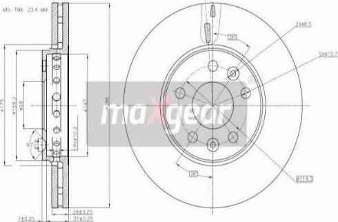 Maxgear 19-3241 - Discofreno autozon.pro