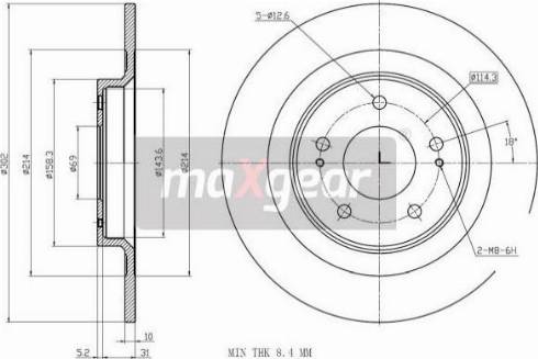 Maxgear 19-3242 - Discofreno autozon.pro