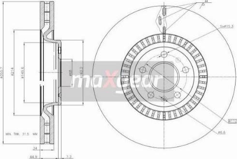 Maxgear 19-3210 - Discofreno autozon.pro