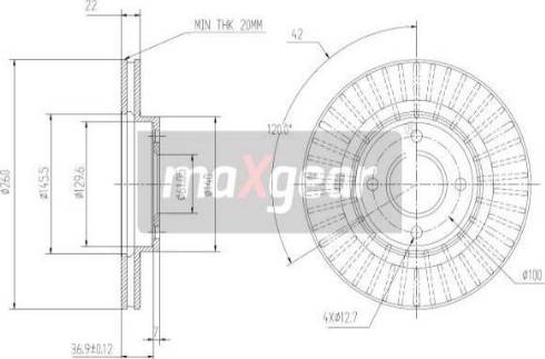 Maxgear 19-3218 - Discofreno autozon.pro