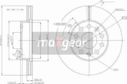 Maxgear 19-3238 - Discofreno autozon.pro