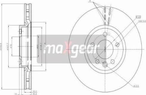 Maxgear 19-3221 - Discofreno autozon.pro