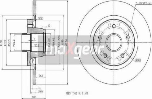 Maxgear 19-3228 - Discofreno autozon.pro