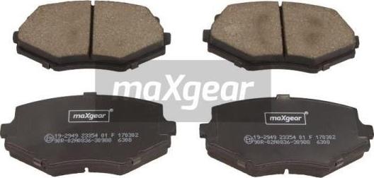 Maxgear 19-2949 - Kit pastiglie freno, Freno a disco autozon.pro