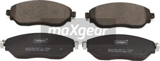 Maxgear 19-2944 - Kit pastiglie freno, Freno a disco autozon.pro