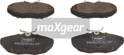 Maxgear 19-2951 - Kit pastiglie freno, Freno a disco autozon.pro