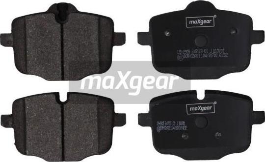 Maxgear 19-2905 - Kit pastiglie freno, Freno a disco autozon.pro