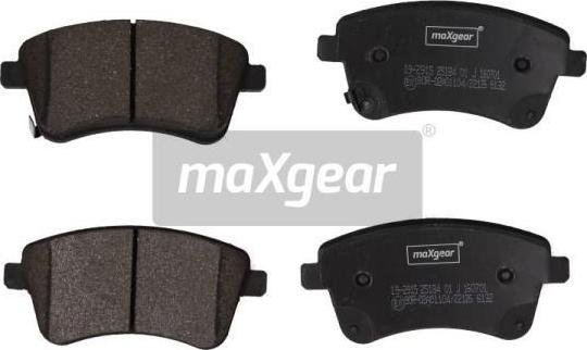 Maxgear 19-2915 - Kit pastiglie freno, Freno a disco autozon.pro