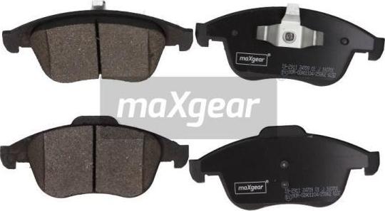 Maxgear 19-2911 - Kit pastiglie freno, Freno a disco autozon.pro