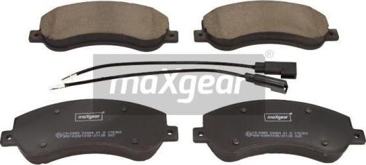 Maxgear 19-2989 - Kit pastiglie freno, Freno a disco autozon.pro