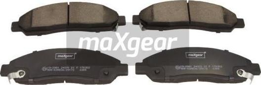 Maxgear 19-2981 - Kit pastiglie freno, Freno a disco autozon.pro