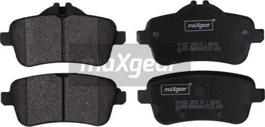 Maxgear 19-2921 - Kit pastiglie freno, Freno a disco autozon.pro