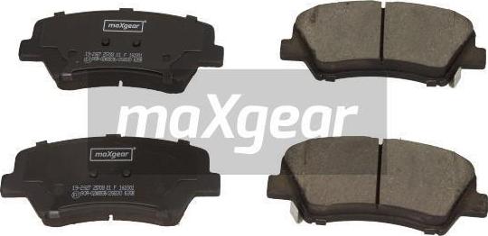 Maxgear 19-2927 - Kit pastiglie freno, Freno a disco autozon.pro