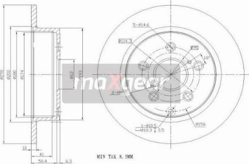 Maxgear 19-2453 - Discofreno autozon.pro