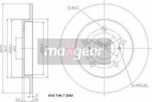 Maxgear 19-2467 - Discofreno autozon.pro