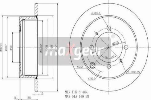 Maxgear 19-2557 - Discofreno autozon.pro