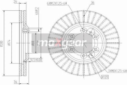 Maxgear 19-2649 - Discofreno autozon.pro