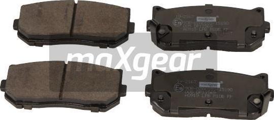 Maxgear 19-2167 - Kit pastiglie freno, Freno a disco autozon.pro