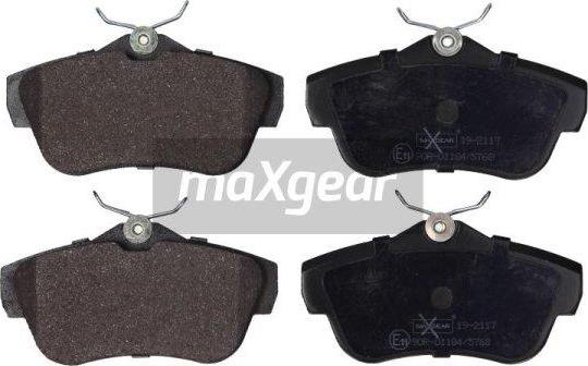 Maxgear 19-2117 - Kit pastiglie freno, Freno a disco autozon.pro