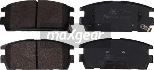 Maxgear 19-2174 - Kit pastiglie freno, Freno a disco autozon.pro