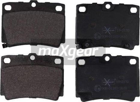 Maxgear 19-2170 - Kit pastiglie freno, Freno a disco autozon.pro