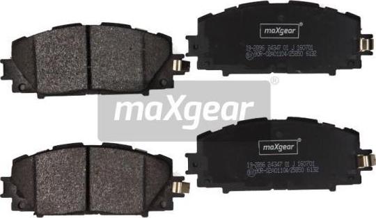 Maxgear 19-2896 - Kit pastiglie freno, Freno a disco autozon.pro