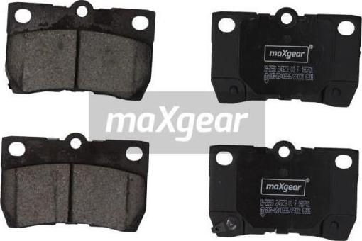 Maxgear 19-2893 - Kit pastiglie freno, Freno a disco autozon.pro