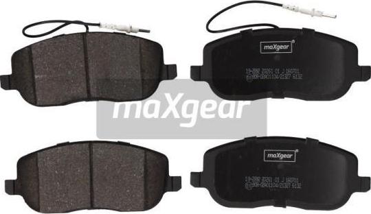 Maxgear 19-2892 - Kit pastiglie freno, Freno a disco autozon.pro