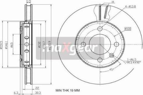 Maxgear 19-2856MAX - Discofreno autozon.pro